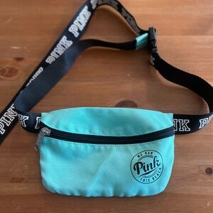 PINK Victoria's Secret Aqua Waist Bag